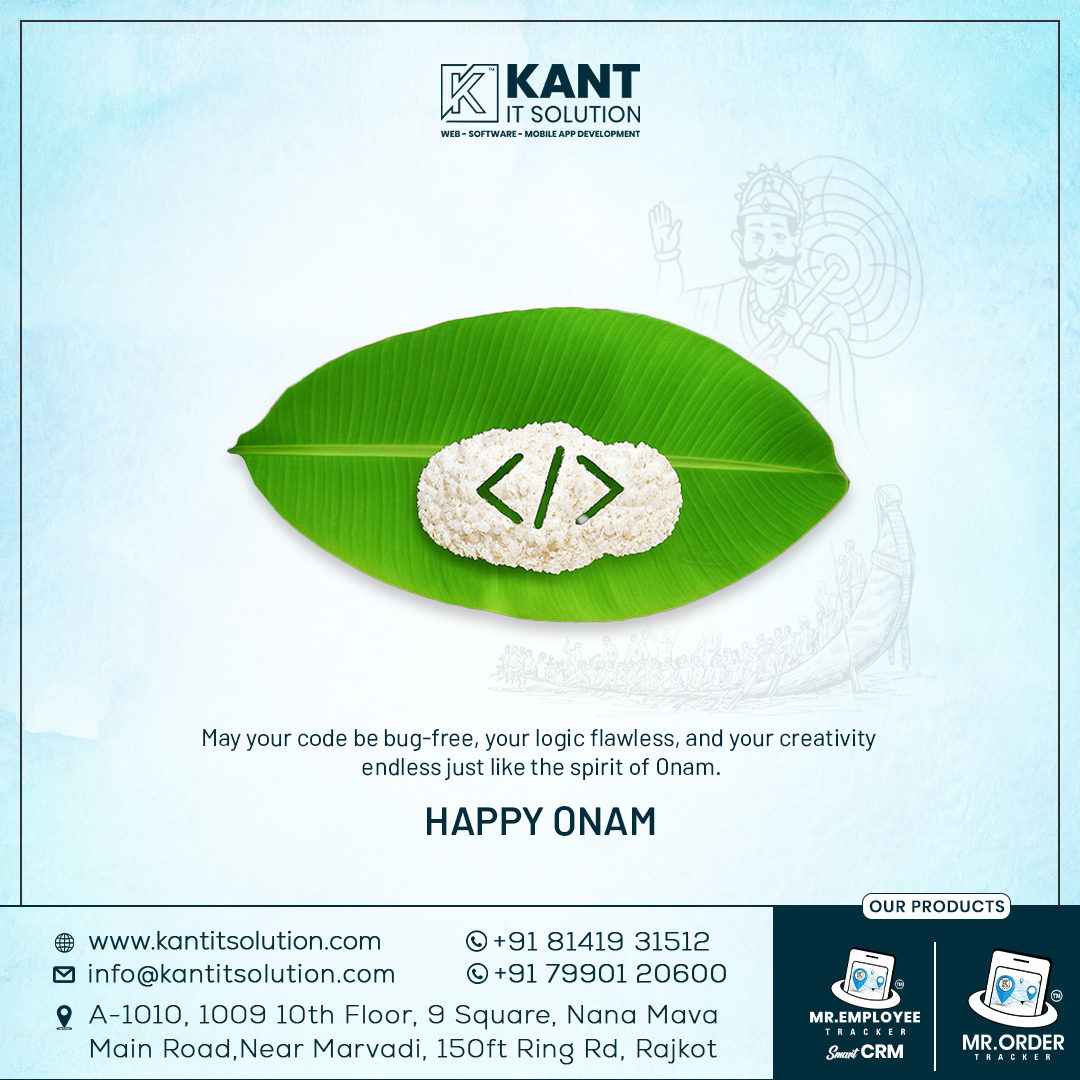 Kantsolution's tweet image. Tradition + Technology = Prosperity.
This Onam, may tradition bring you happiness and IT bring you limitless possibilities for a future of success and growth.🌼💡
.
#onamcelebration #onamspecial #festivevibes #crmsoftware #business #businessplanning #CRM #SmartCRM #kantitsolution