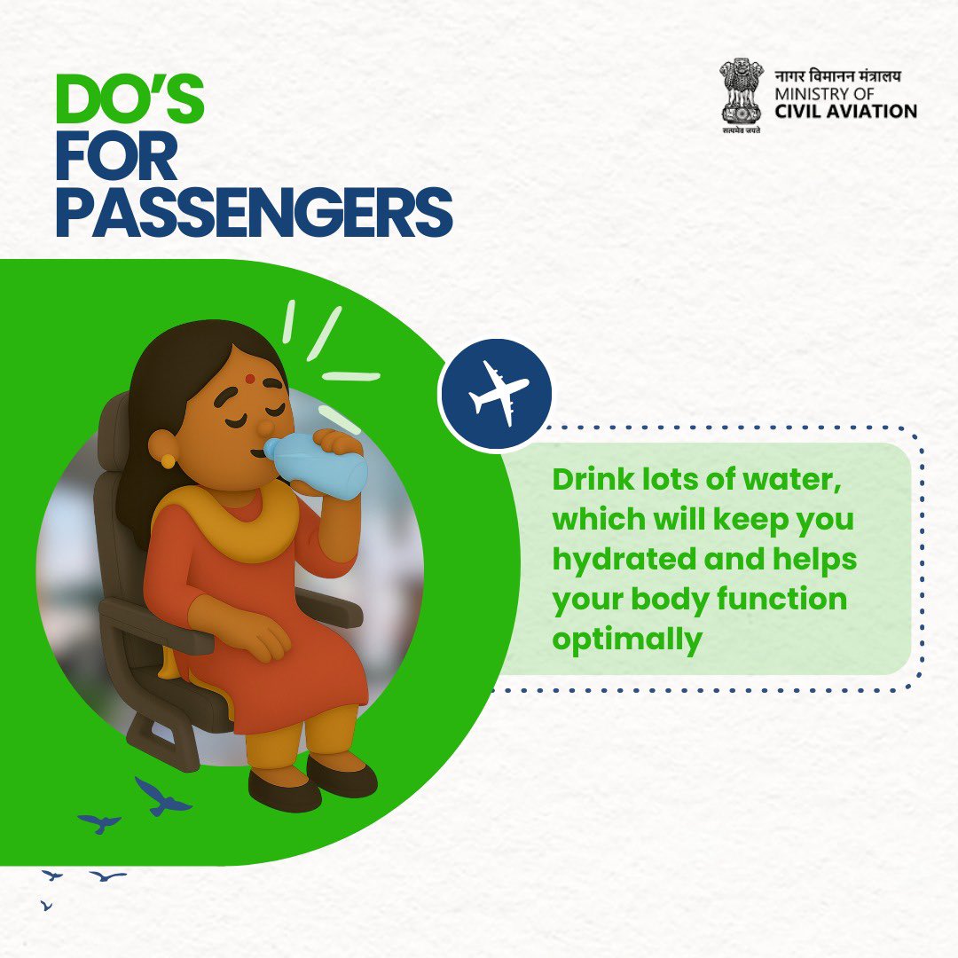 aailbrairport's tweet image. Stay hydrated, stay comfortable! Drink plenty of water during your flight to ensure optimal comfort and health. #FlightTips #StayHydrated