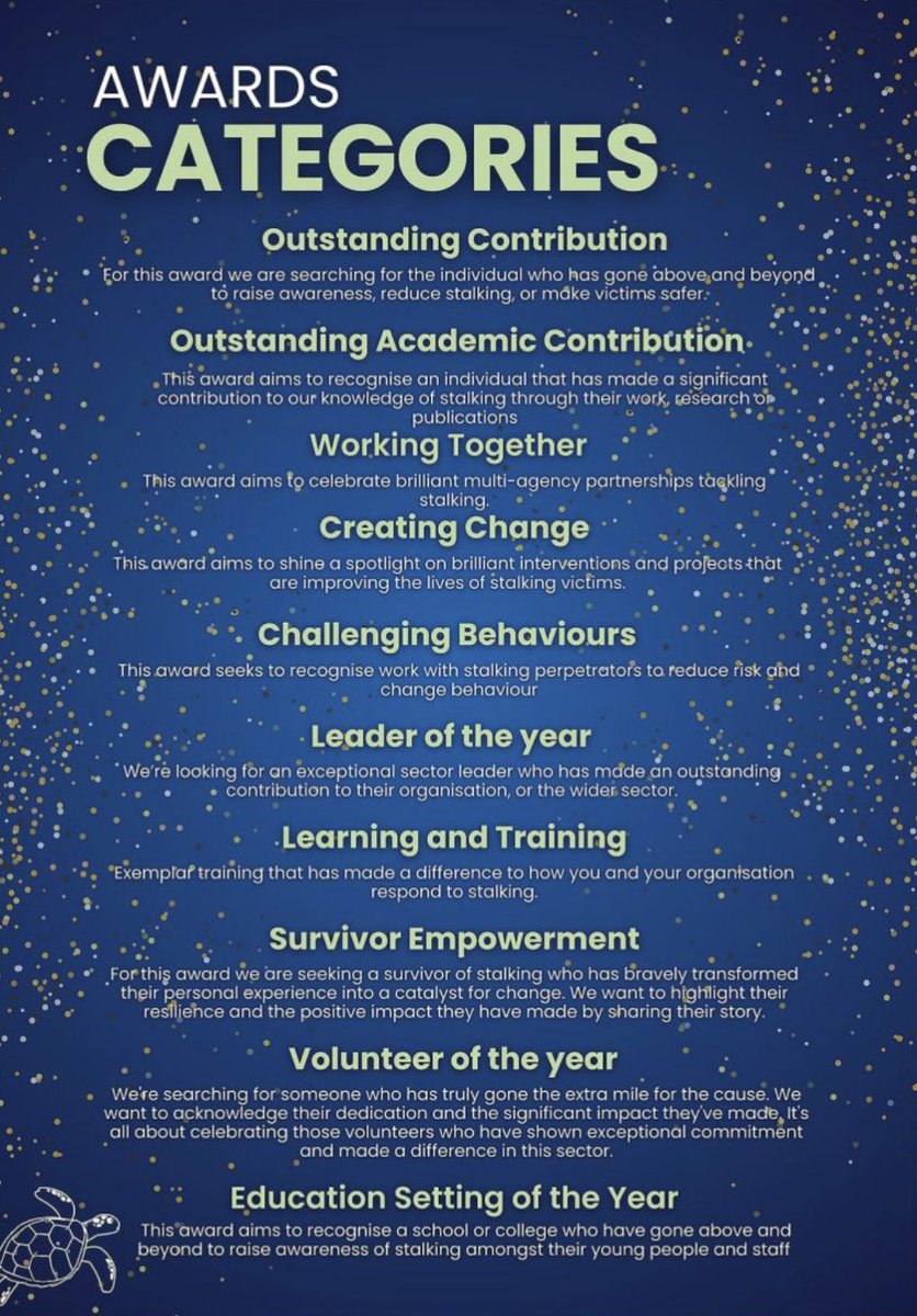 If you have ever used <a href="/paladinservice/">Paladin National Stalking Advocacy Service</a> or received training from them please consider voting for them in the <a href="/ACR_Trust/">Alice Ruggles Trust</a> stalking awards. They do amazing work for victims of stalking form.jotform.com/252182707198362