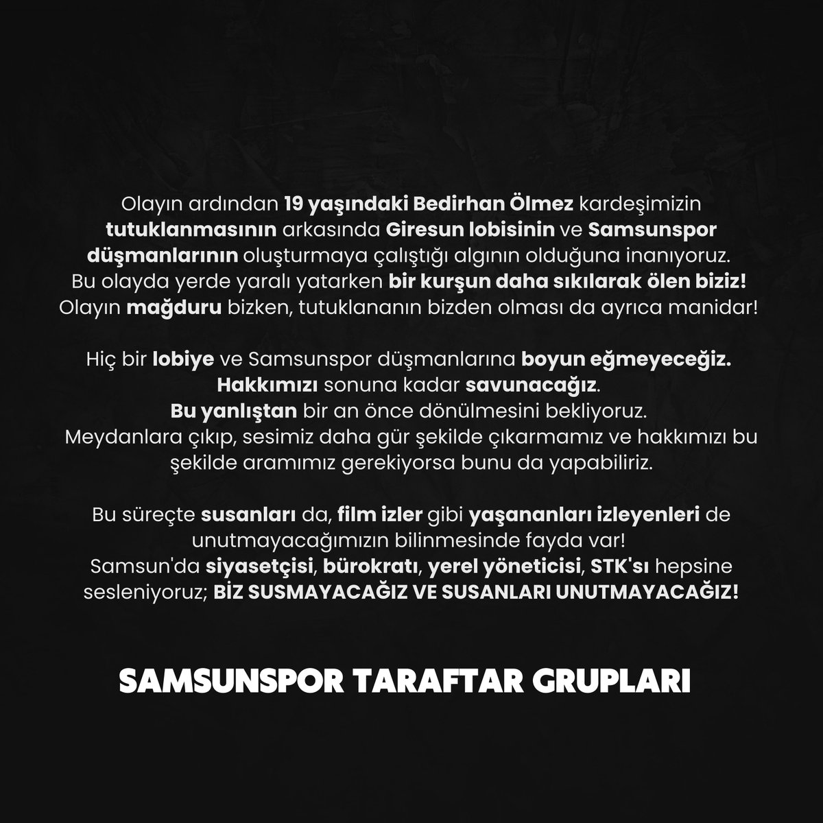 KAMUOYUNA

#ÜmitÇapkınYalnızDeğildir