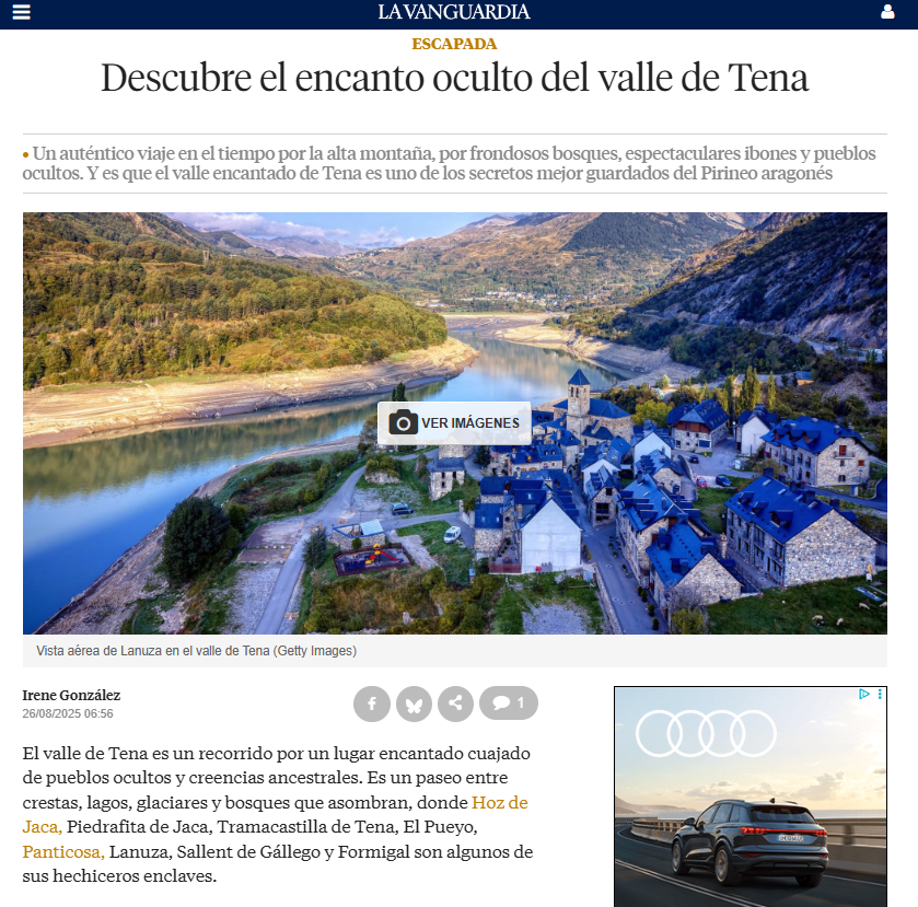 MediaAge_Irene's tweet photo. El #ValledeTena, uno de los más extensos del #Pirineo, es uno de mis secretos. Te vienes?

Descubre el encanto oculto del valle de Tena

#LavanguardiaMagazine #fotoperiodismo #viatges #exploringtheglobe #irenegonzalez #rinconesmagicos #gastro #huesca #Aragon #naturaleza_aragon https://t.co/95Ypd0VmSH