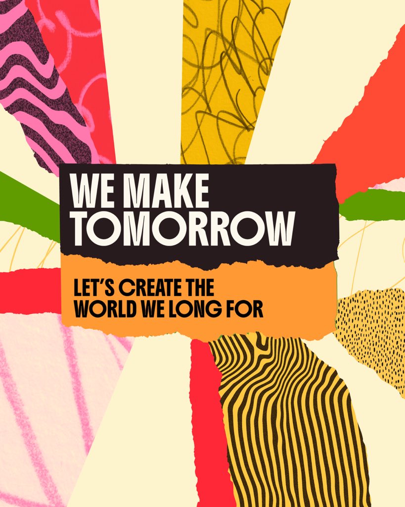 Culture shapes how we live &amp; care for our planet, but it’s missing from global climate policy.

The #WeMakeTomorrow campaign is to unite artists, creatives &amp; heritage keepers for climate action.

✍🏽 Sign  &amp; add your voice ahead of #COP30: wemaketomorrow.global

#CultureAtCOP