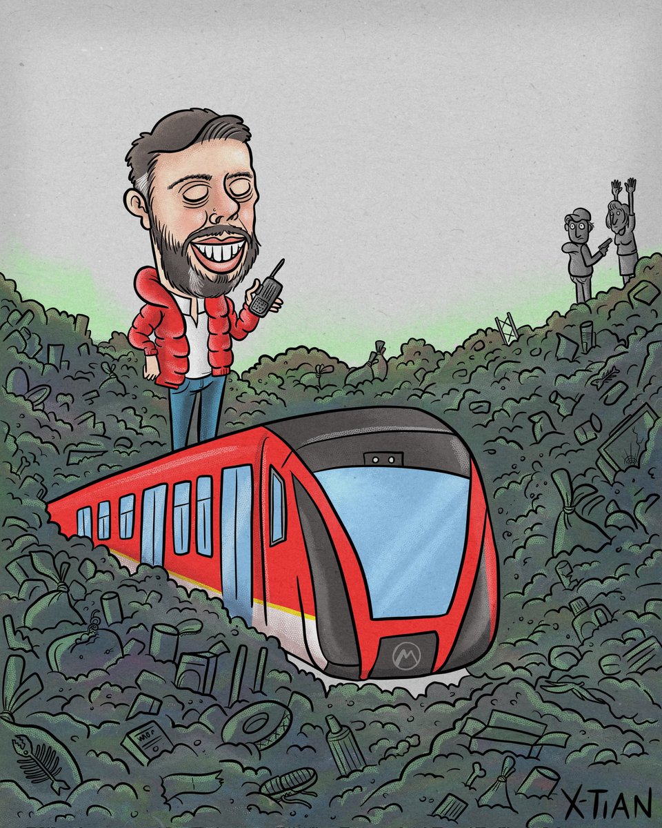 Llegó el VAGÓN.
Mi caricatura hoy en <a href="/PublimetroCol/">Publimetro Colombia</a>