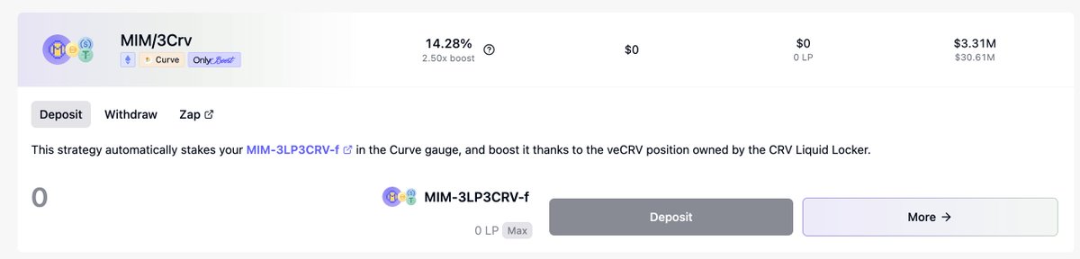 Stake DAO (@stakedaohq) on Twitter photo Migrate to Staking V2: <a href="/MIM_Spell/">๐ง๐ผโโ๏ธ</a> $MIM / 3Crv
Stake DAOโs new infrastructure offers the same Curve gauge UX while earning max-boosted CRV rewards thanks to OnlyBoost.
Migrate before 09/09 to avoid missing rewards. Migrate to Staking V2: <a href="/MIM_Spell/">๐ง๐ผโโ๏ธ</a> $MIM / 3Crv
Stake DAOโs new infrastructure offers the same Curve gauge UX while earning max-boosted CRV rewards thanks to OnlyBoost.
Migrate before 09/09 to avoid missing rewards.