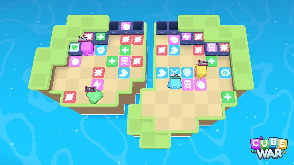 Experimenting with map themes 🌍
Thanks to <a href="/threejs/">Three.js</a> + TSL, I can quickly swap shaders, colors &amp; geometries to test different styles.

Play the prototype 👉 cubewar.io

#gamedev #indiedev #threejs