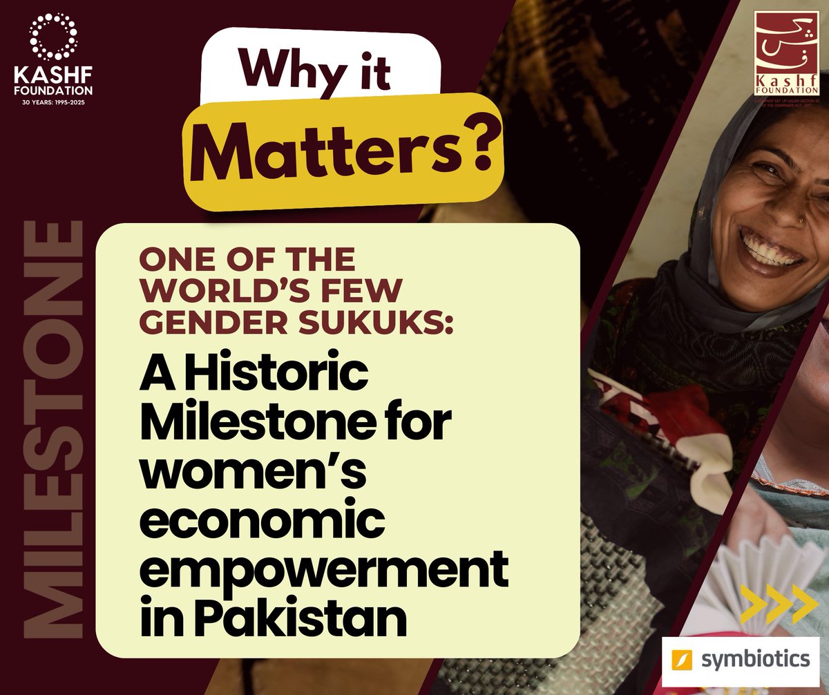 Kashf Foundation (@kashffoundation) on Twitter photo A milestone for women, a moment for Pakistan — Kashf Foundation launches the country’s first-ever $5M Gender Sukuk, connecting women entrepreneurs to global capital markets. <a href="/SymbioticsNews/">Symbiotics</a> A milestone for women, a moment for Pakistan — Kashf Foundation launches the country’s first-ever $5M Gender Sukuk, connecting women entrepreneurs to global capital markets. <a href="/SymbioticsNews/">Symbiotics</a>