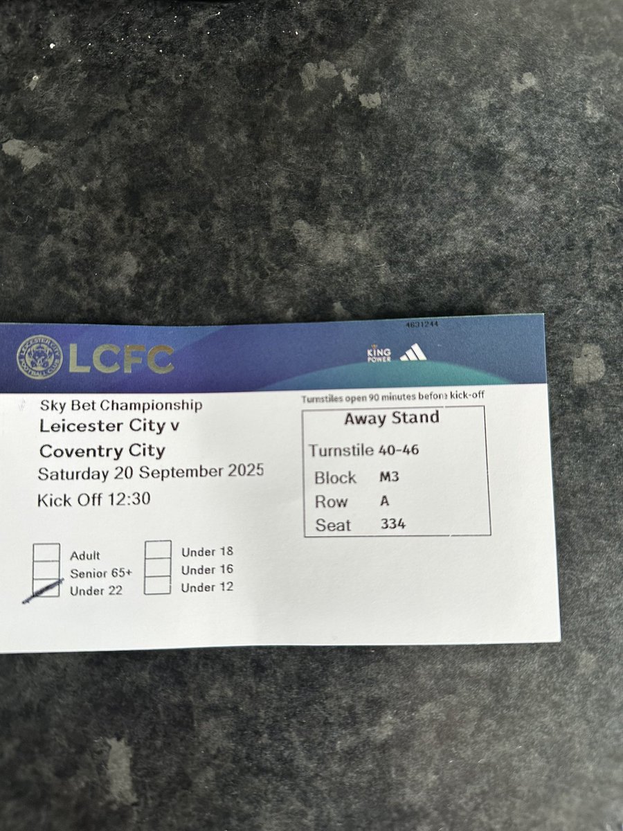 dylanpark3rr's tweet photo. Special thanks to @RoyalMail who have taken the advice of my previous tweet and delivered my Leicester away ticket 16 days before the game! #pusb #lcfc https://t.co/xG2YBtseGF