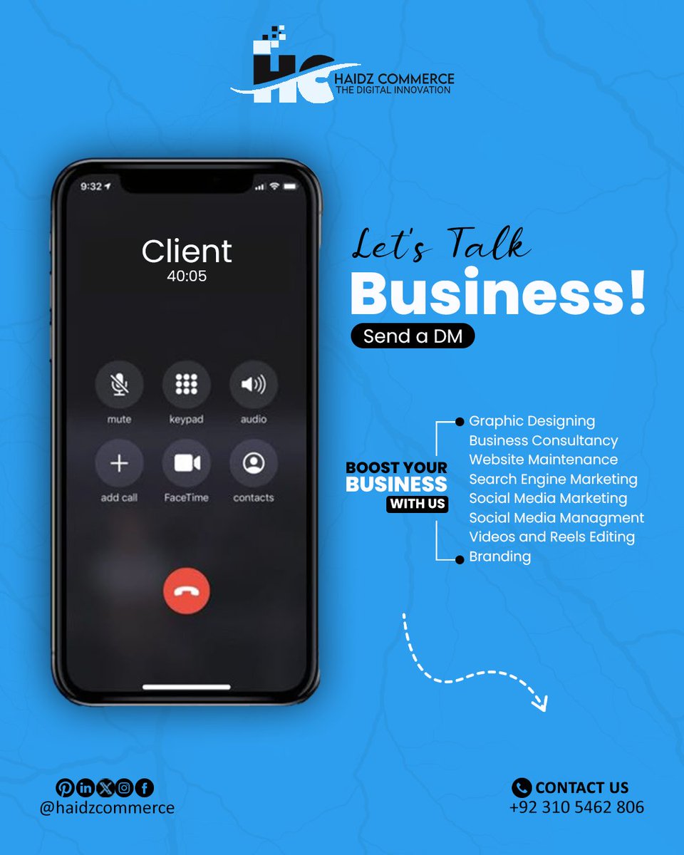 HaidzCommerce's tweet photo. Let’s talk business growth!
From graphic designing to social media management, we’ve got the tools to boost your brand and help you stand out online.

👉 Ready to take your business to the next level?
📲 https://t.co/8VrlMVqdzx

#haidzcommerce #DigitalMarketing #GrowYourBusiness https://t.co/naDKZQr3O8