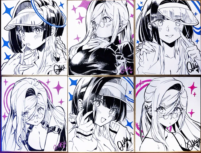 #コミティア153 当日は特製ミニ色紙を先着販売します♡
新たに5枚ご用意しました!  

ぜひお気に入りを見つけていただけると嬉しいです♪

[ #コミティア153 #Comitia #art #OC ] 