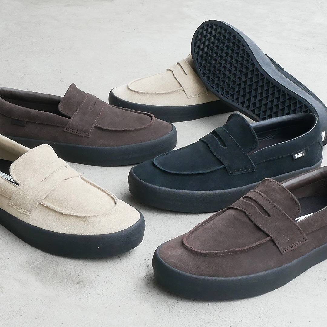 VANS ブラック ローファー スエード Vans Skate Loafer スケートパフォーマンス機能を兼ね備えた