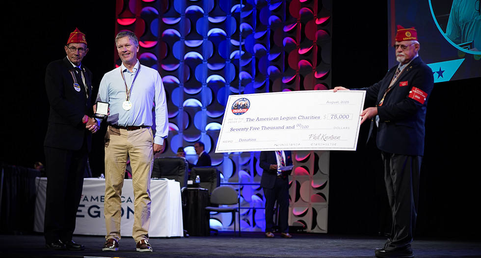 Last week Founding Fathers Products presented the <a href="/AmericanLegion/">The American Legion</a> with another $75,000 donation. The donation represents cur commitment of giving back to organizations such as American Legion.#Military #GiveBack #AmericanLegion