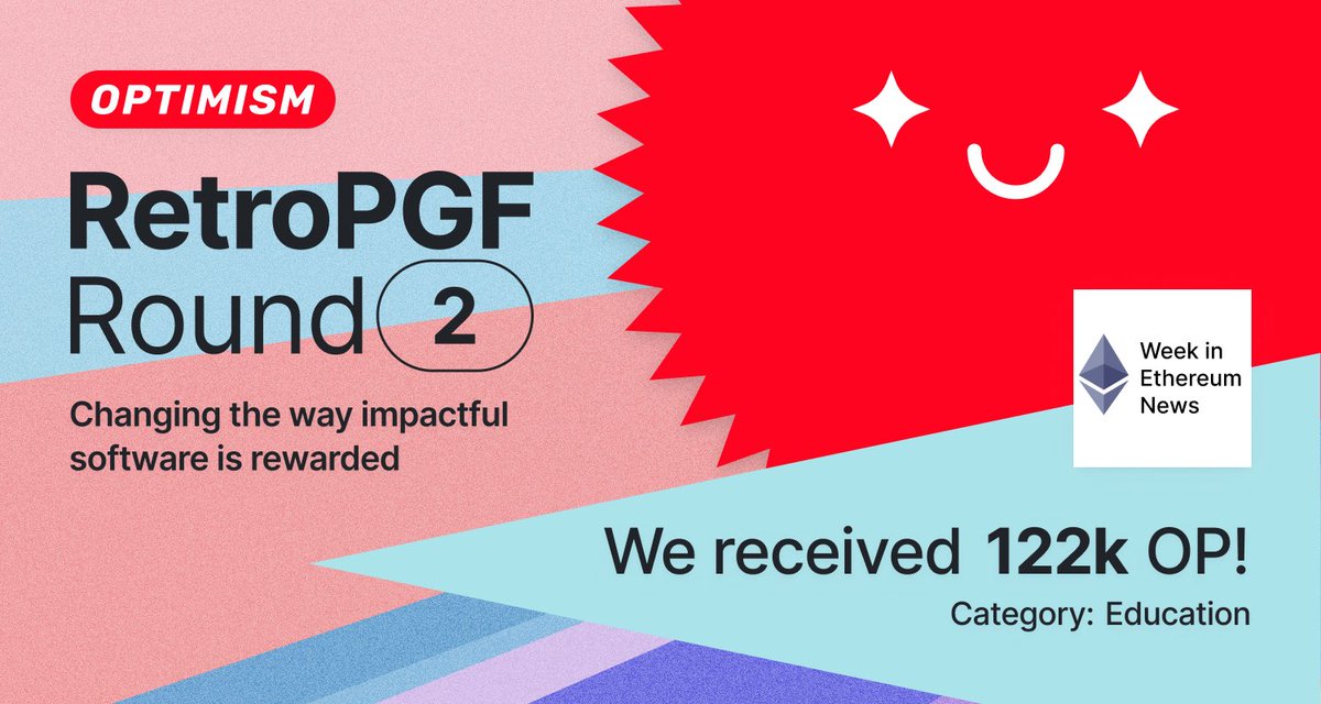 🔴 @optimism's RetroPGF 2 grant for @weekinethnews paid my rent and fed my family for years.  (thanks <a href="/evan_van_ness/">Evan Van Ness 🧉</a> 🙏). 

It finally came to an end last month. 

I’m so grateful that I got to work for Ethereum. 

PS I’m looking for paid work.
