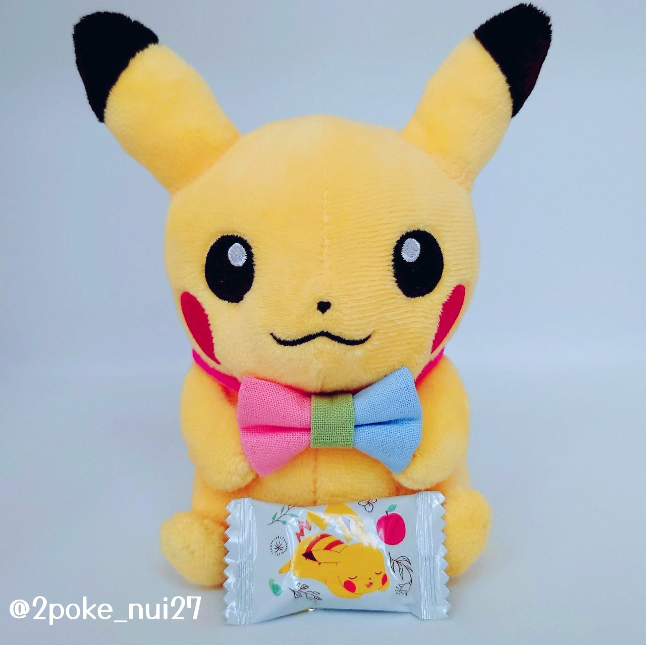 ピカチュウ　　mnmzn ぬいぐるみ にわか面ピカチュウ ポケモンセンターフクオカR