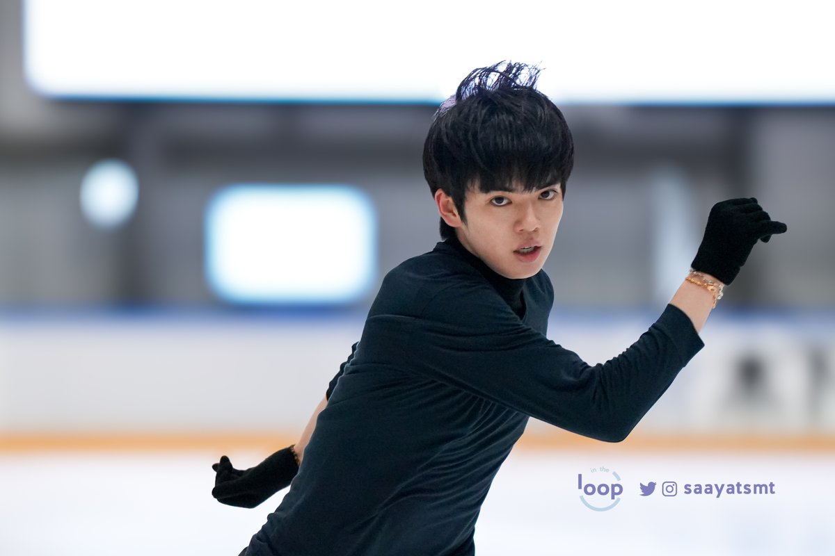 InTheLoPodcast's tweet image. #JunhwanCha 🇰🇷 runsthrough his Moulin Rouge free skate on the first day of practices at Kinoshita Group Cup! Many beautiful lines and a fabulous performance during his runthrough! ✨