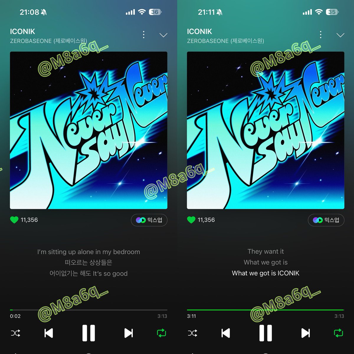 M8a6q_'s tweet photo. @ZB1_official 9/4 멜론 스밍인증🍈

#ZEROBASEONE  #ZB1  #제로베이스원 
#NEVER_SAY_NEVER 
#ICONIK  #ZEROBASEONE_ICONIK https://t.co/bHdNKNRGxL