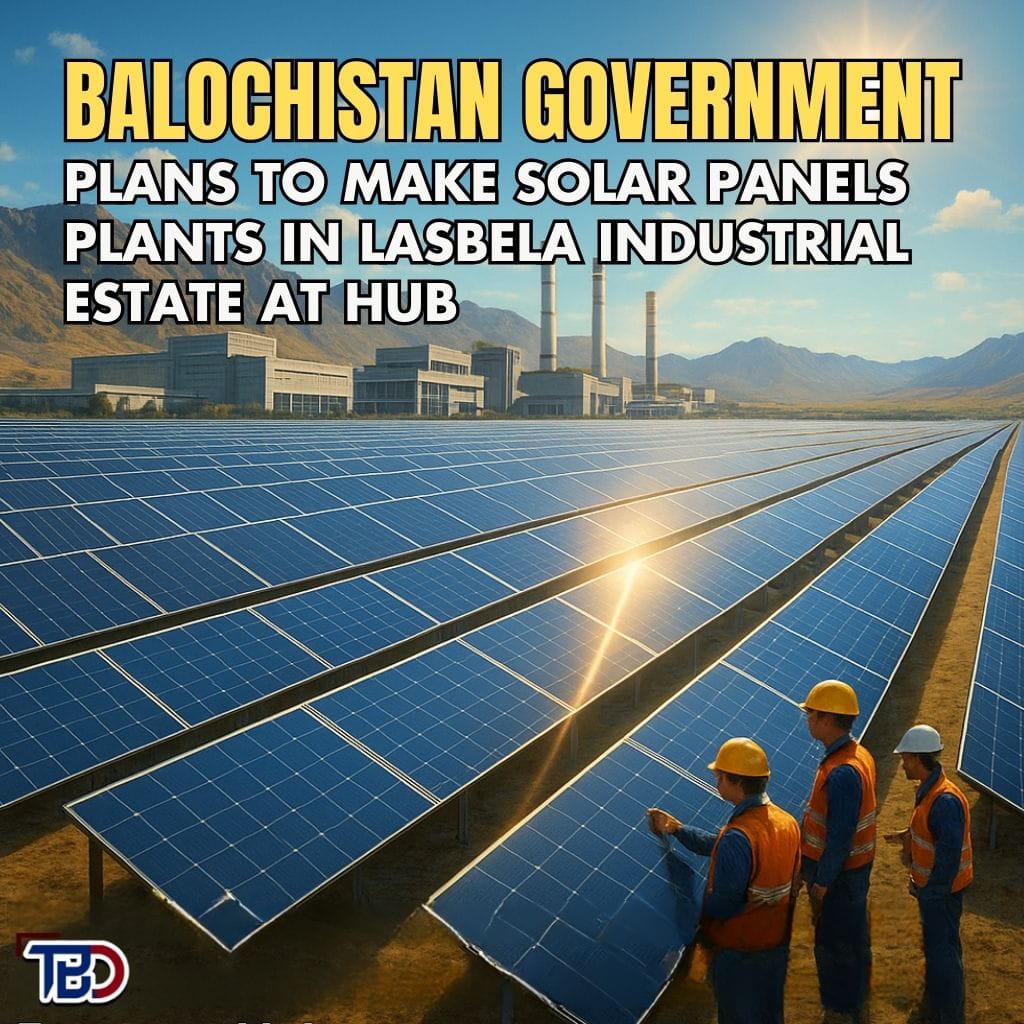 AshrafShro81962's tweet photo. A strong step towards energy independence.
Solar power plants planned for Lasbela Industrial Estate.
#SolarPanels #Renewables #Balochistan https://t.co/srI2CluMyL