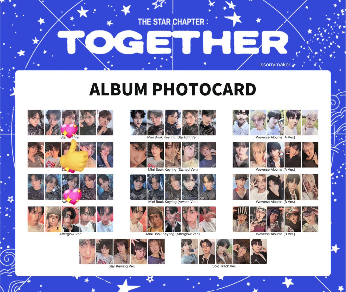 _byebyeB's tweet photo. txt 交換　together トレカ
Starlight Awake

譲　テヒョン 🐿️  ヒュニンカイ 🐧
求　同種 ボムギュ 🐻　画像💖のもの

郵送もしくは都内手渡し希望

dm、リプお待ちしております。

#txt #txt交換 https://t.co/fX7S5X3Tei