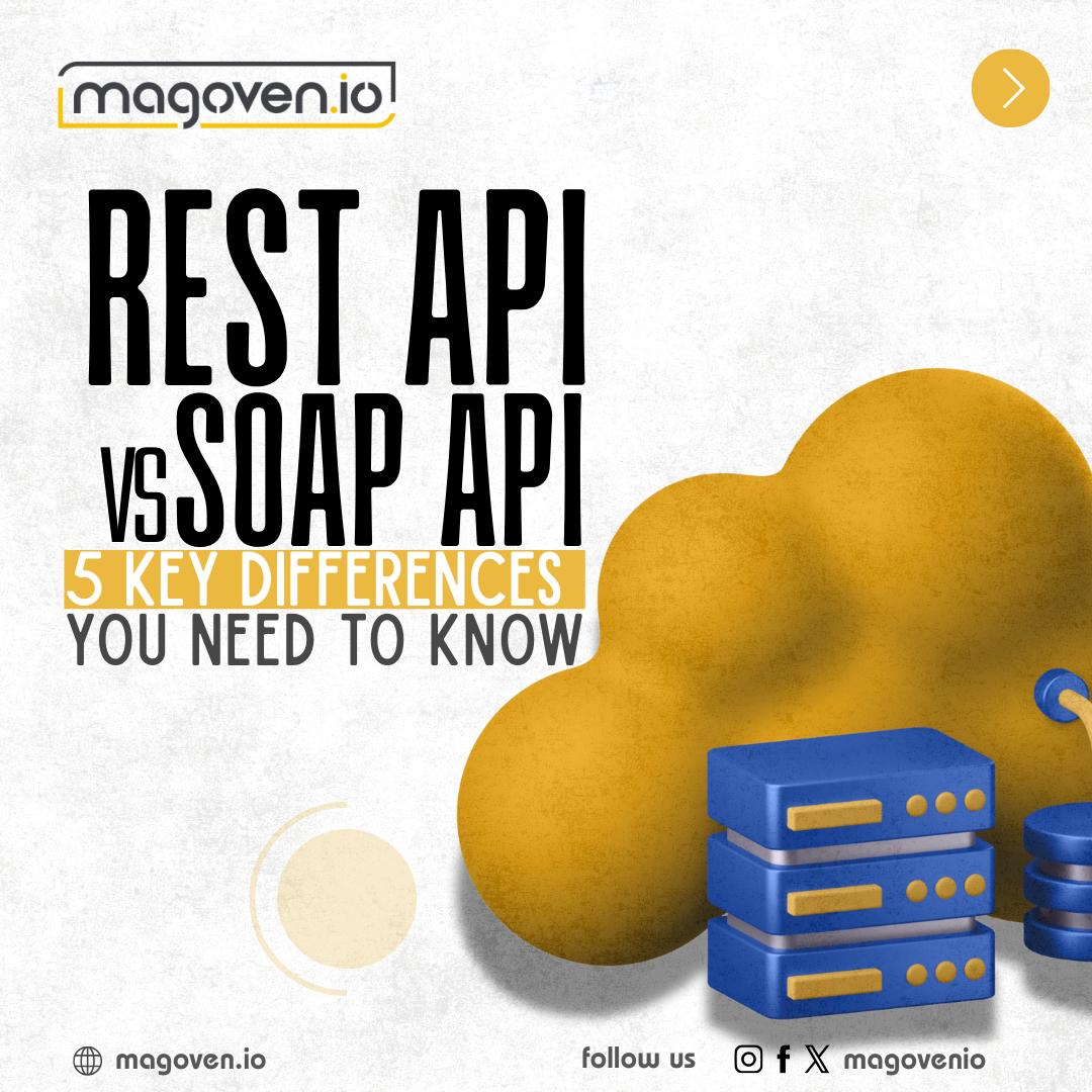 magovenio's tweet image. REST vs SOAP API: What's the real difference? 🧵
Here are 5 key differences between REST & SOAP APIs every developer should know 👇
🔗 magoven.io/15-essential-d…
#RESTAPI #SOAPAPI #DevThread #WebDev #TechTwitter #APIsExplained #CodeSmart #JSONvsXML #BackendTips #SoftwareDev