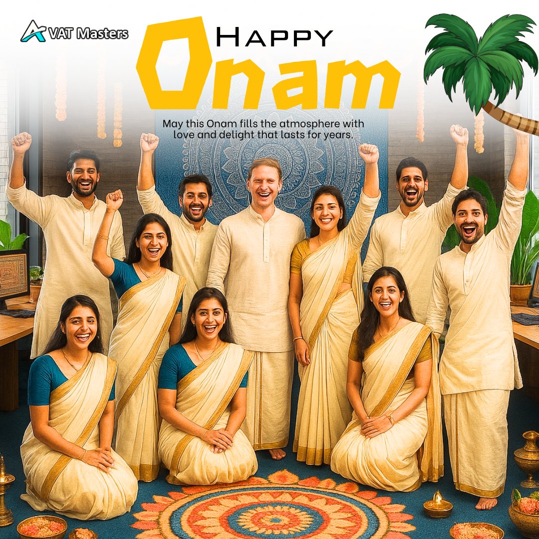 VAT_Masters's tweet image. 🌸✨ Happy Onam! ✨🌸

May this Onam bring joy, unity, and prosperity into your lives.
Let’s celebrate the festival with happiness that lasts forever. 💛

👉 Celebrate traditions, embrace togetherness!

#HappyOnam #OnamCelebration #FestivalOfUnity #VATMasters #FestiveVibes