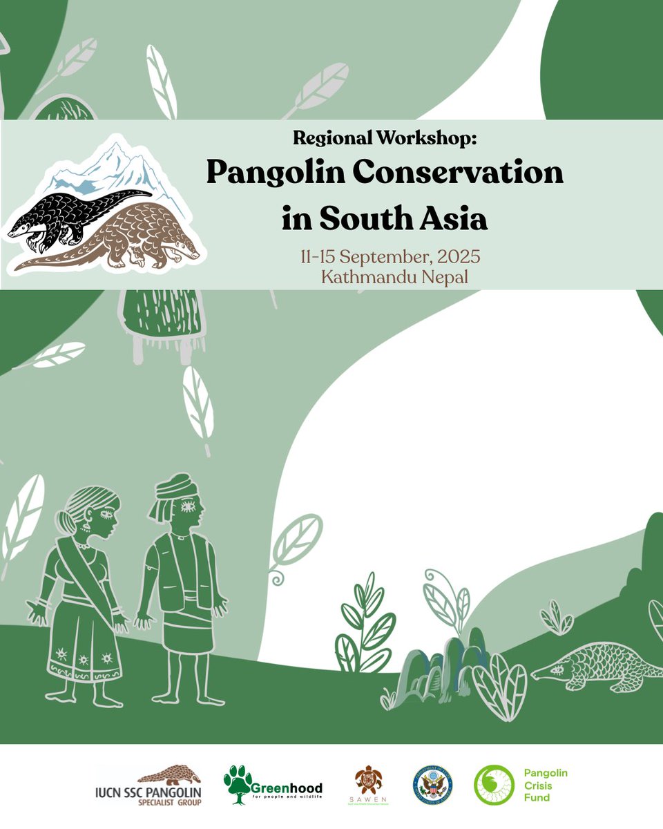 One week to go! 🗓️

We are excited to share that key pangolin stakeholders from South Asia will be gathering next week in Kathmandu to discuss pangolin conservation challenges and develop a comprehensive action plan for a safer future for pangolins in the region.

Stay tuned.