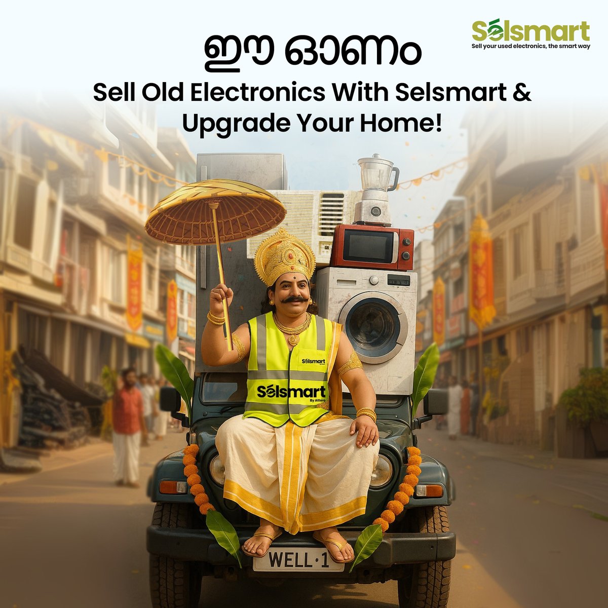 Selsmart_'s tweet image. 🌸Pookalam of memories, harvest of happiness, and a clutter-free home. This Onam, free your space from old electronics with Selsmart.

#Onam #onamcelebration #oldelectronics #oldappliances #clutterfreeliving #selsmart #selsmartbyattero