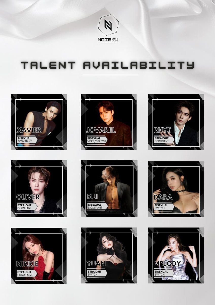UPDATE: Tonight's Talent Availability ✨
We've made a few changes to our lineup! Check out our updated poster to see who's available tonight. Don't miss out!