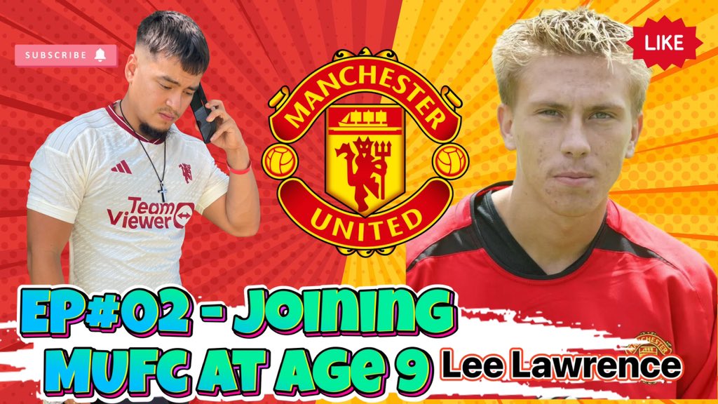 My next guest on my YouTube channel is former Manchester United academy player - Lee Lawrence. 

Lawrence joined the Man United academy when he was 9, and won the FA youth Cup! and then sent out on loan to Shrewbury Town.  

Subscribe to the channel: Realisiah1 🙌🏽🔴