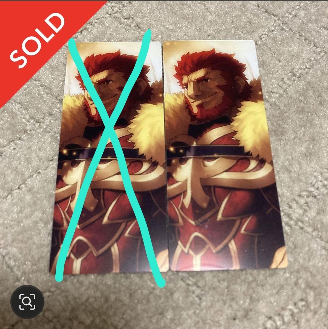 #페그오장터 #페그오_장터
페그오 FGO 최종재림 카드 굿즈 1장 판매합니다.
캐릭터명: 이스칸다르(이스칸달)
가격: 0.3
배송비: 반택 0.18 / 편택 0.35

캐릭터확인후 바로 봉투에 넣어 상태 문제없습니다

문의는 DM이나 이 트윗 멘션으로 보내주시면 확인하겠습니다