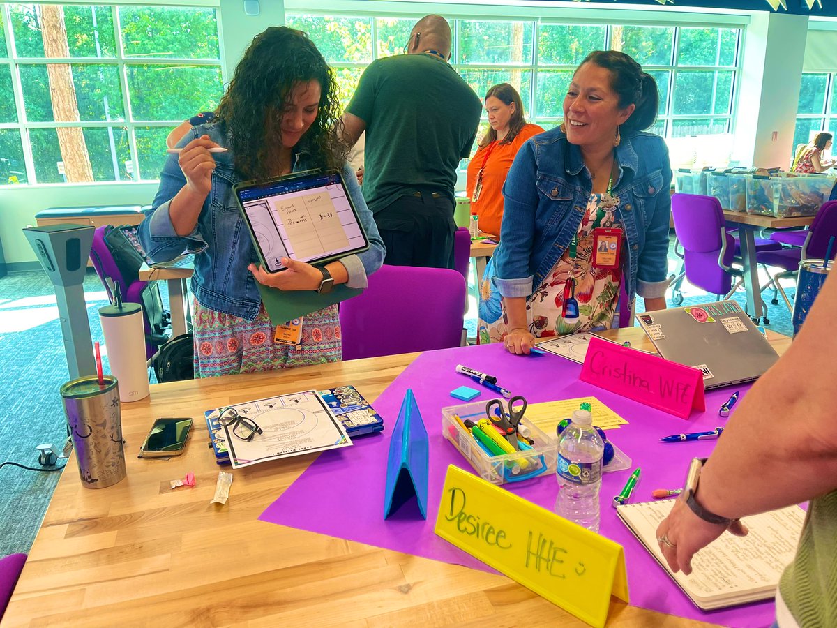 First Cadre meeting with our campus science leaders this week! We internalized force and motion, developed and used models, and kept students at the center through different lenses and data. #doingsciencedaily #ALLstudentsAREscientists