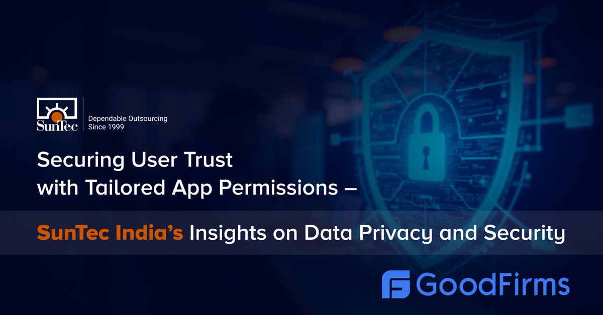 SunTecIndia's tweet image. #SunTecIndia recognized as #ResearchPartner in GoodFirms Survey on app data permissions. Get more insights here: bit.ly/4mLItJZ