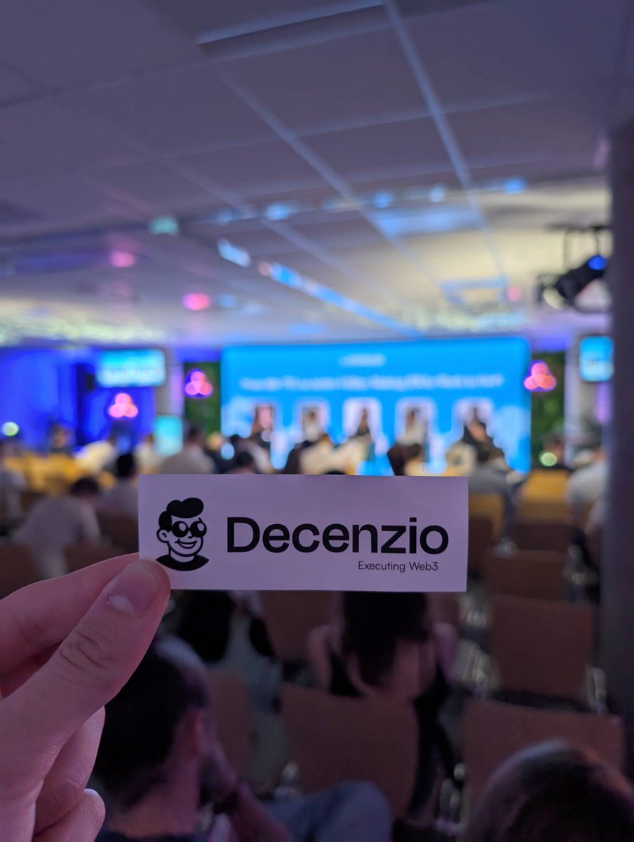 DecenzioHQ's tweet photo. We’re at @ETHWarsaw to meet industry leaders and discuss #Web3 🤠🤝 https://t.co/JAWgvAabZW