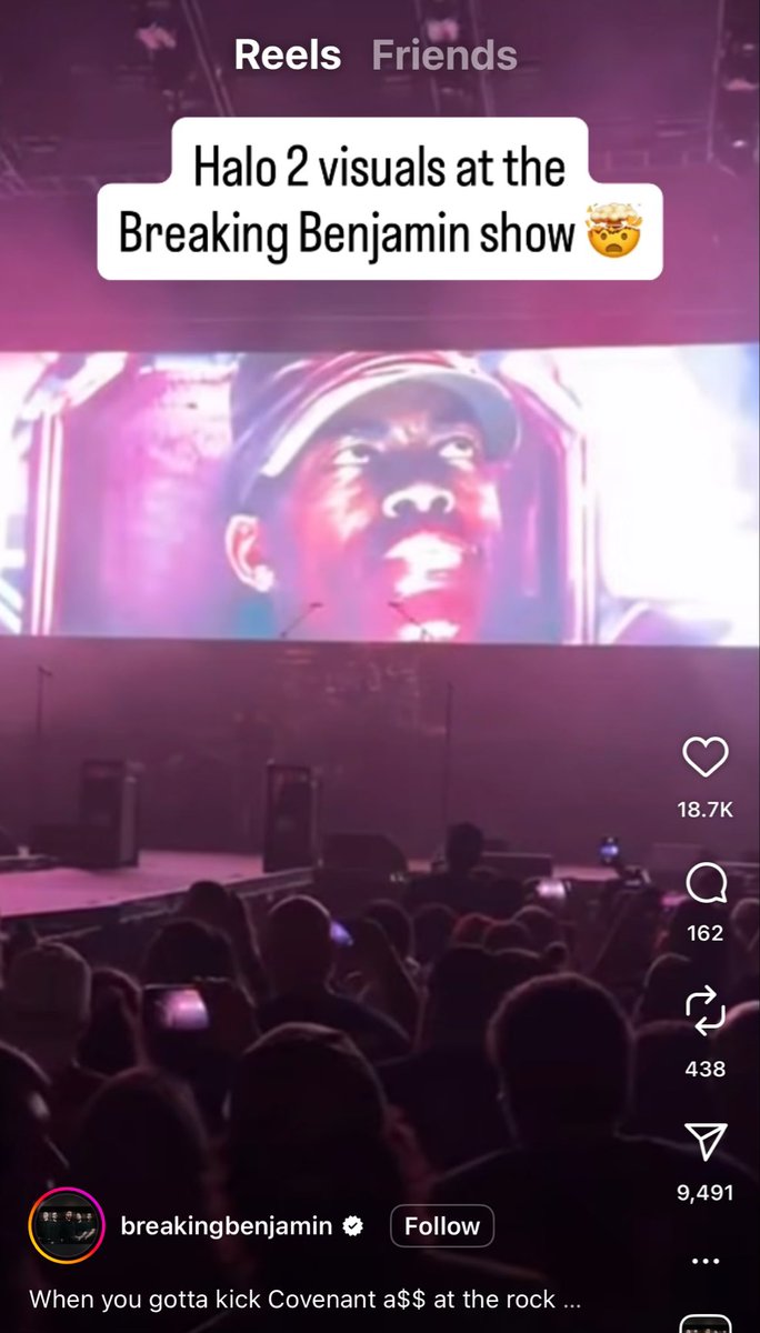 Breaking Benjamin knows culture $MLG

Yes… “Blow me Away” was being played.