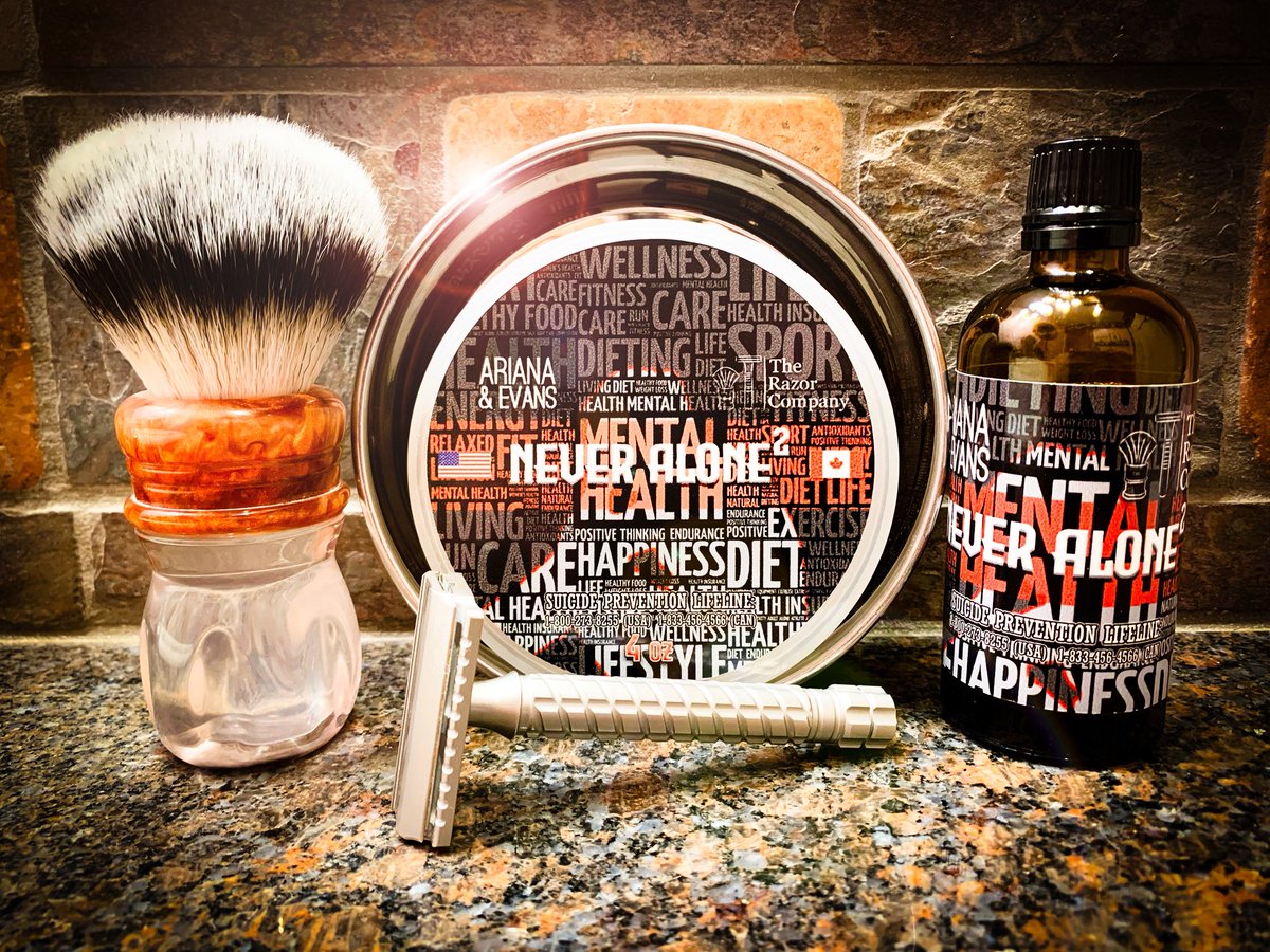 SOTD Aylsworth Drakkant + Plate
Ariana&amp;Evans/The Razor Co - Never Alone 2
HC&amp;C Stainless Steel Shave Bowl 
Teton Shaves 26mm Synthetic Badger 
<a href="/aylsworth/">Leah</a>.razors 
@ariana.evans.thebrand 
@therazorcompany 
@hendrixclassics 
@teton.shaves