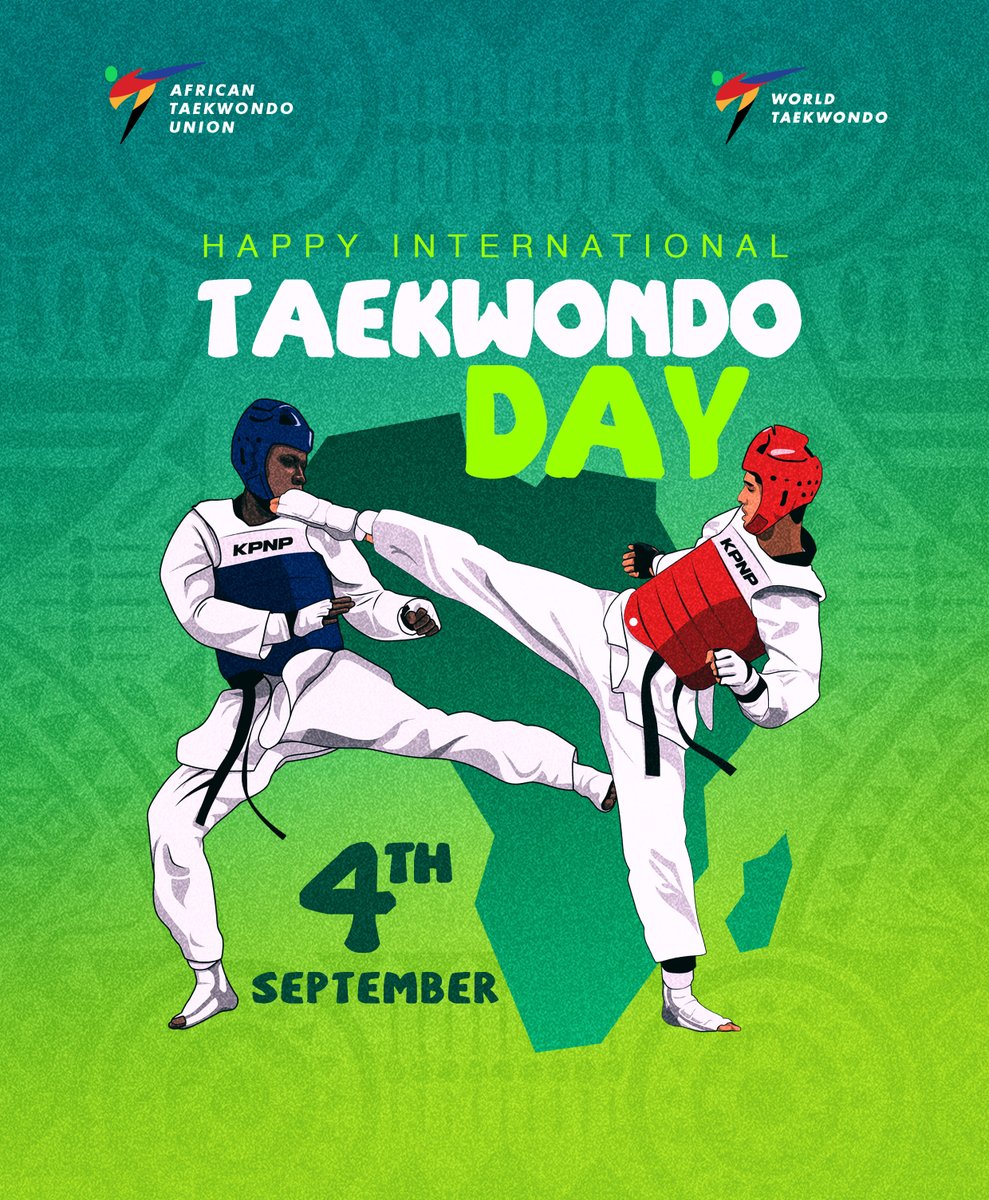 Happy International Taekwondo Day !
More than a sport — Taekwondo is discipline, respect, perseverance, and harmony.
May its spirit inspire peace and unity worldwide.

#AfricanTaekwondoUnion #WorldTaekwondo #InternationalTaekwondoDay #4thseptember