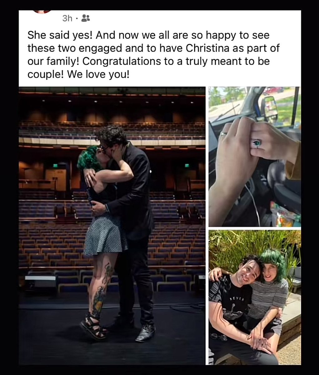 AWWWWW WILL WOOD GOT ENGAGED 🩶🩶🩶🩶🩶 im so excited for them both and the photos are adorable