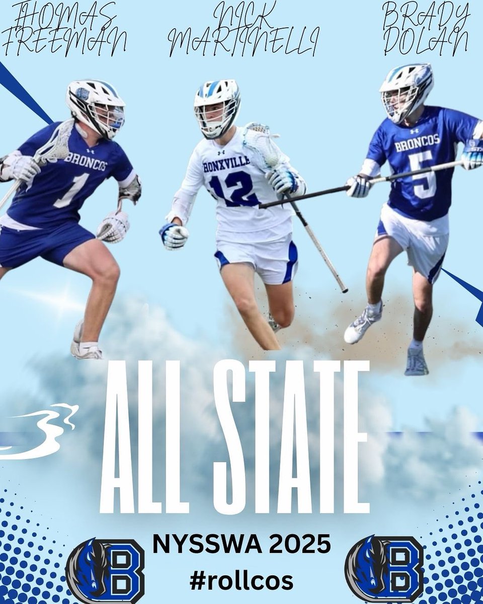 Congrats to Thomas Freeman, Nick Martinelli, and Brady Dolan on their selection to the <a href="/nysswa/">NYSSWA</a> All State team! 
#rollcos #demandthebest #elevate
<a href="/sports_broncos/">Broncos Sports</a>