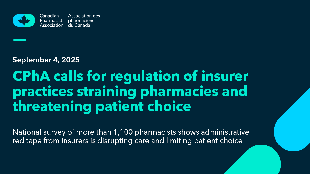 When #pharmacists spend hours on paperwork instead of with patients, and Canadians are being steered away from their pharmacy of choice, it’s clear intervention is required.

CPhA is calling on governments to take action to regulate the practices of PBMs and insurers that are