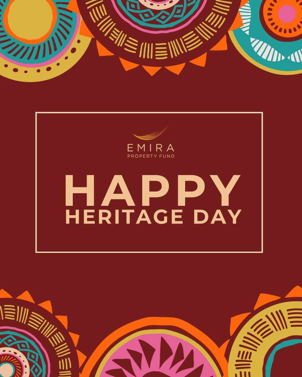 Happy Heritage Day from Emira Property Fund

Today we celebrate the rich diversity, traditions, and cultures that make South Africa truly unique. 

Let’s honour the past, embrace the present, and build a brighter, more inclusive future together.

#HeritageDay #SouthAfrica #Emira
