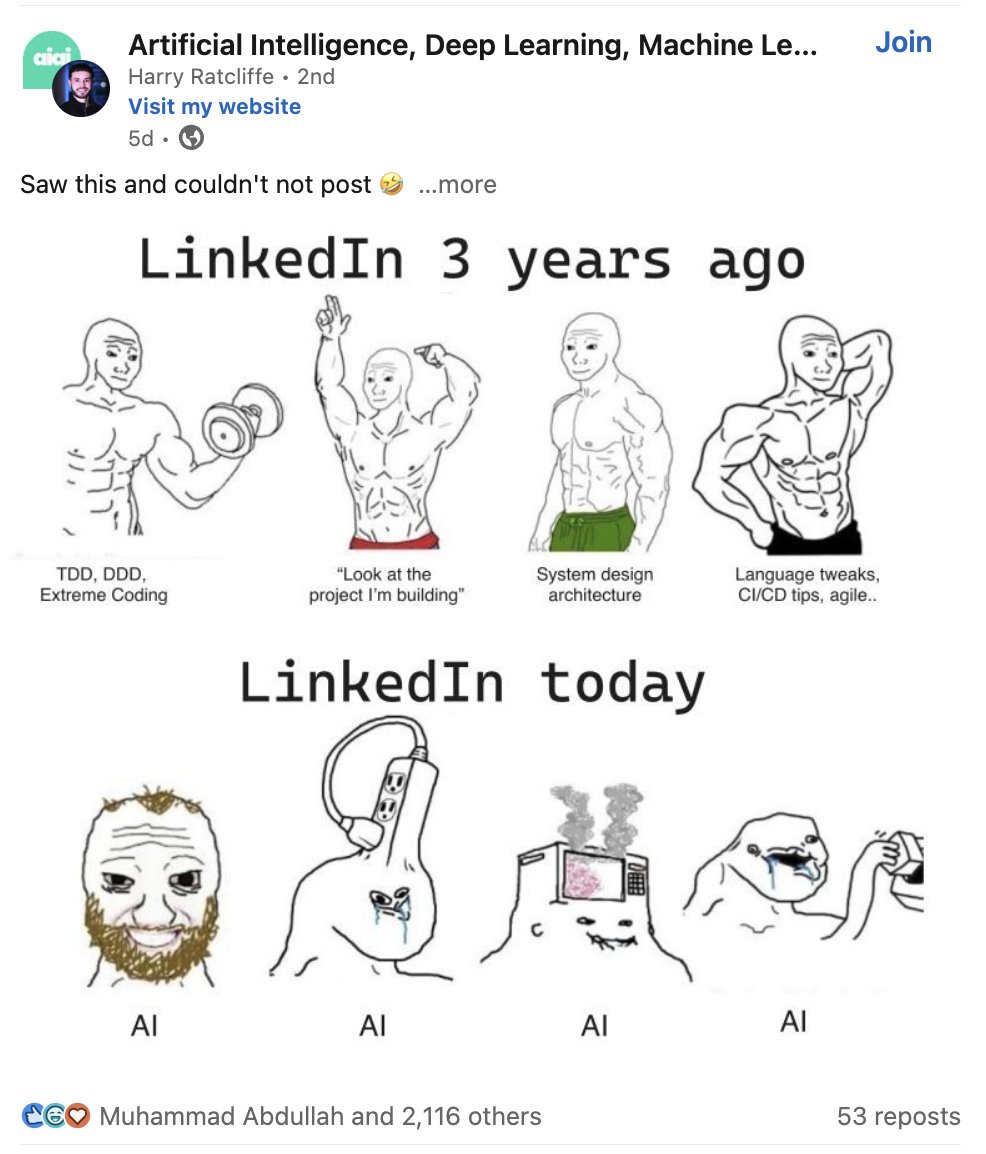 are ppl on linkedin okay?