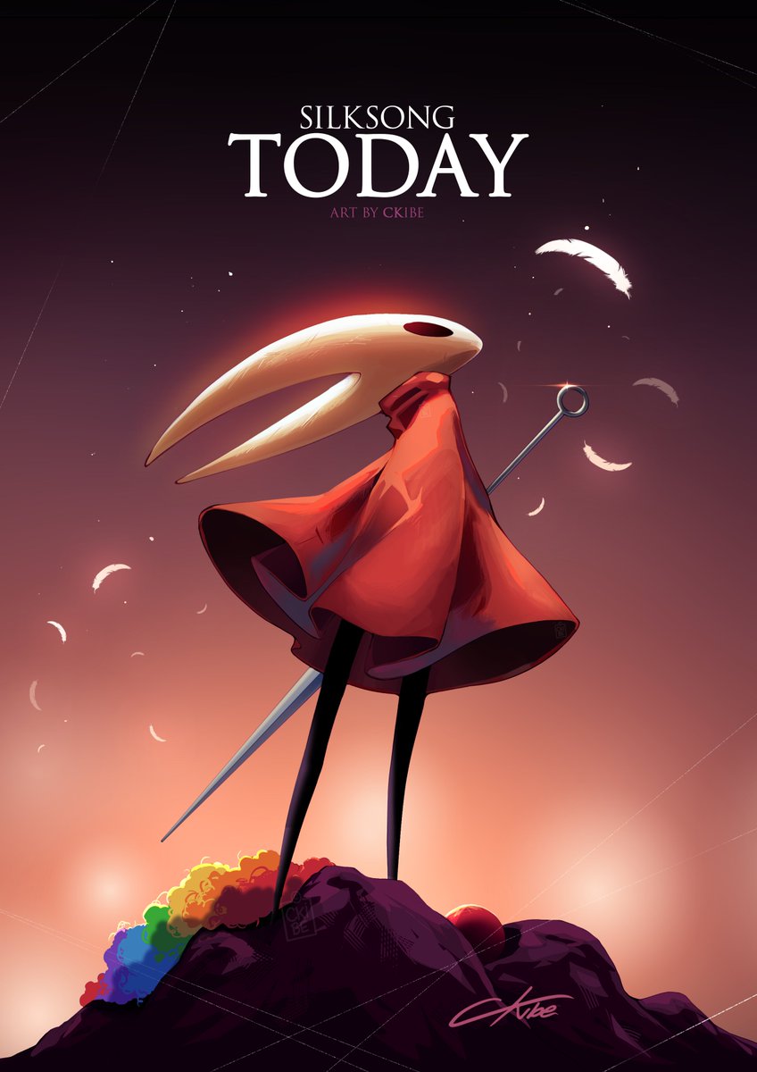 C_Kibe's tweet image. SILKSONG TODAY
One last time, celebrating the most famous development of all time.
It’s been fun and silly, really.

It’s finally time to start this new adventure.
Have a great Silksong Day 1, everyone ❤️🪡

#hollowknight #silksong