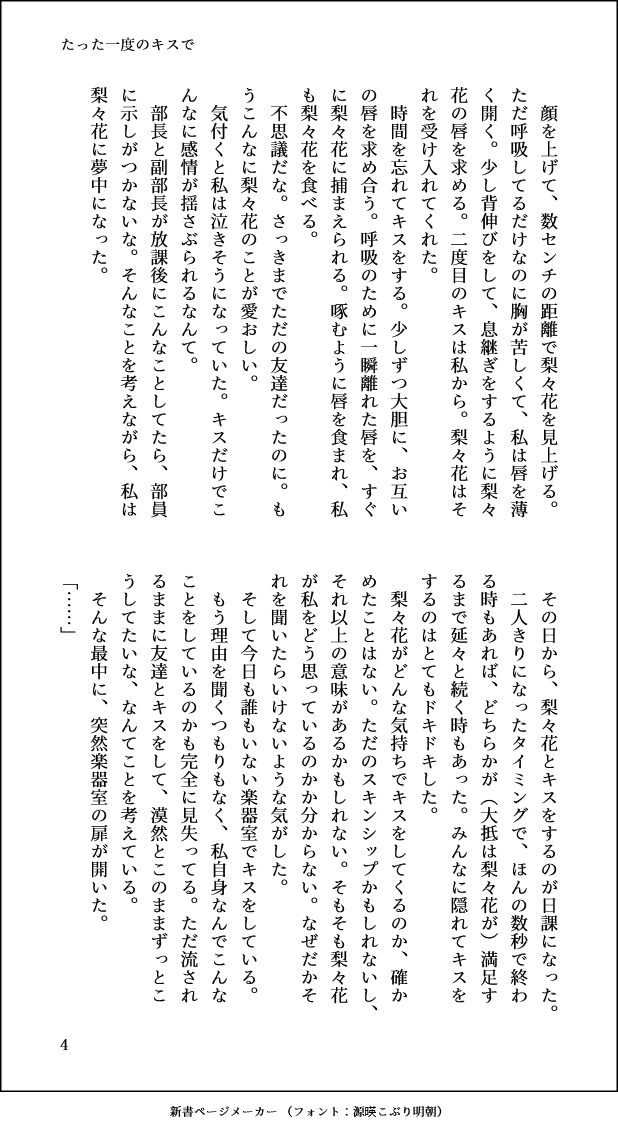 梨々花と奏の百合です。(1/2)
