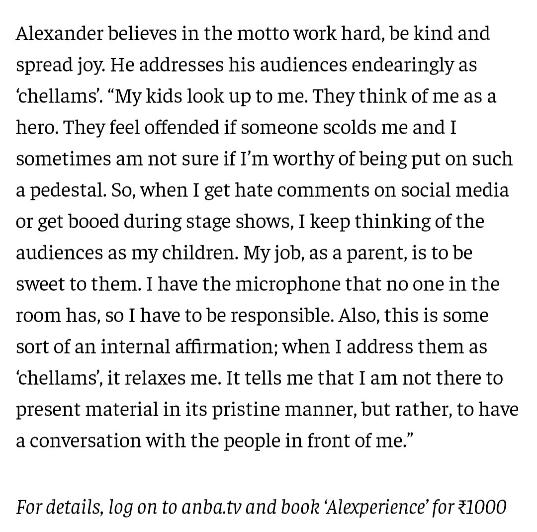 ILikeSlander's tweet photo. What a blessed eight-plus years this has been!🙏

Thank you The Hindu and all the Chellams for giving meaning to everything my team and I have worked for.❤️

#ALEX #HINDU ல #VANDHIRUKKAN #ALEXPERIENCE on #ANBATV #TOMORROW https://t.co/YprqbzL1l1
