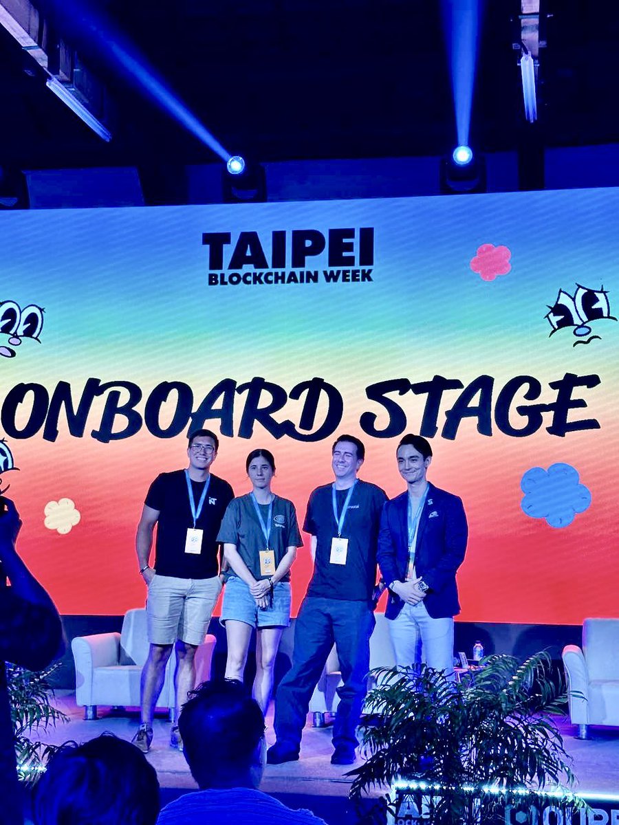ch_egan's tweet image. TAO-pilling people on stage might be my favorite activity of all time. Stoked to share the stage with @NorthTensorAI @bittensorai &amp;amp; @wearetalisman @TaipeiWeek