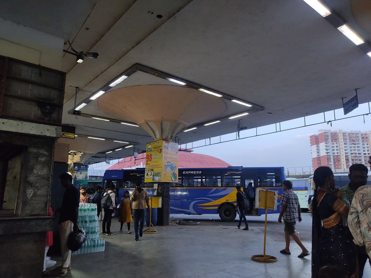 MakerMathesh's tweet image. Such a worst bus station ever seen in my life. Today I facing small problem like charge is not there my mobilephone I am searching full koyabadu for charging point there is not even a single charging point offering I am asking near petty shop they ask money  sir @mkstalin
