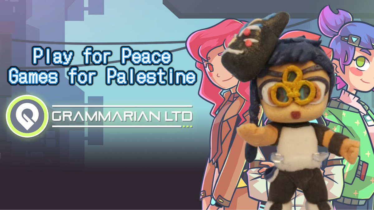 We're showcasing a game from Play for Peace: Games for Palestine charity bundle
🗒️GRAMMARIAN LTD
Streaming now over at the purple site and red site (on the replies)

GO THERE NOW!!!