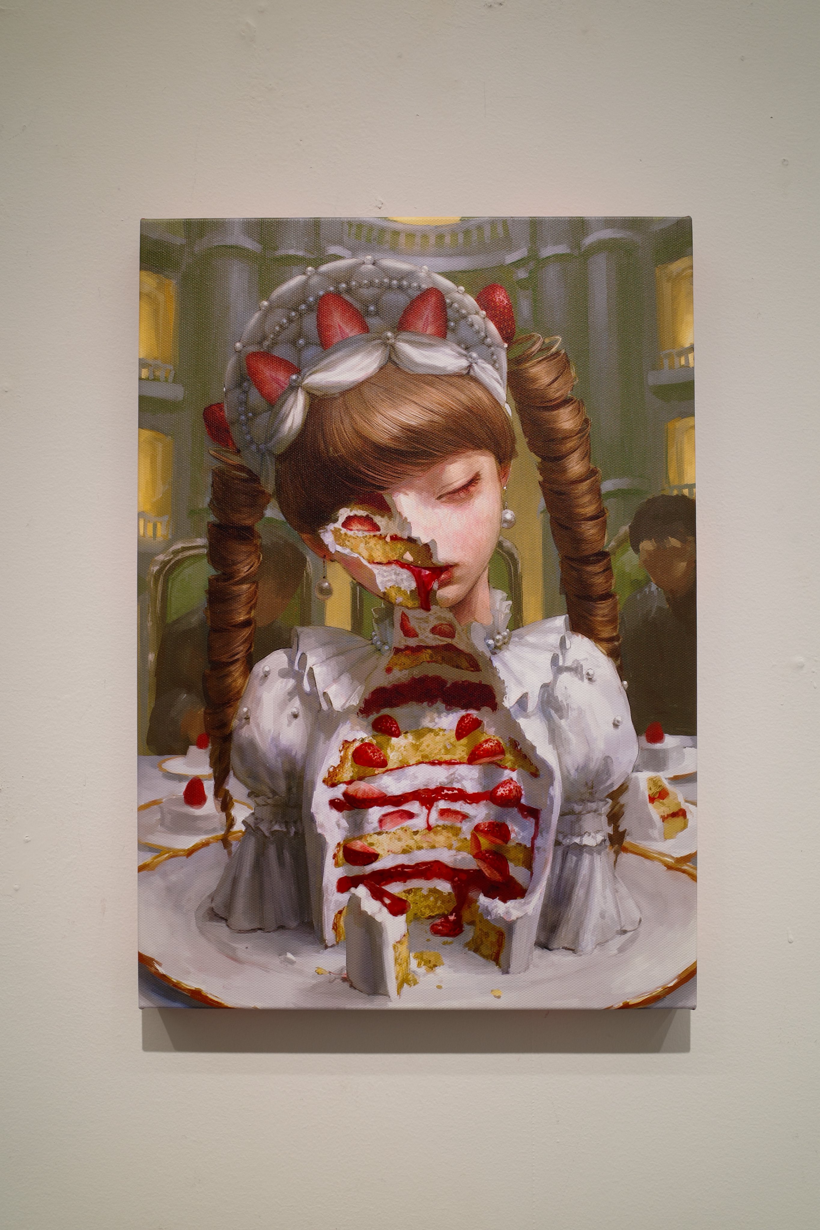 2024年100人100点絵画入賞 Piero Hearts レイク 2024年100人100点絵画入賞 Piero Hearts 春 おんな 絵画 名画 複製画