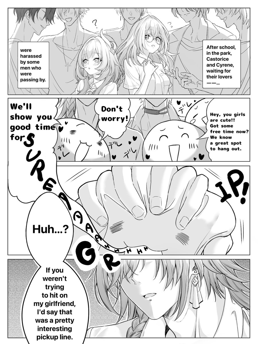 mapumapuppp2's tweet photo. School AU／To hit on #Phairene #Castordei https://t.co/JLBzWYPTvS