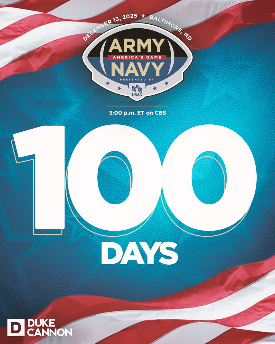 The countdown has begun! #ArmyNavy