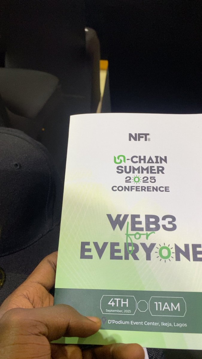 mdh3re's tweet image. Live at the unchain summer conference 

If you’re there let’s connect 🤝🏾

#NFTNG #web3foreveryone