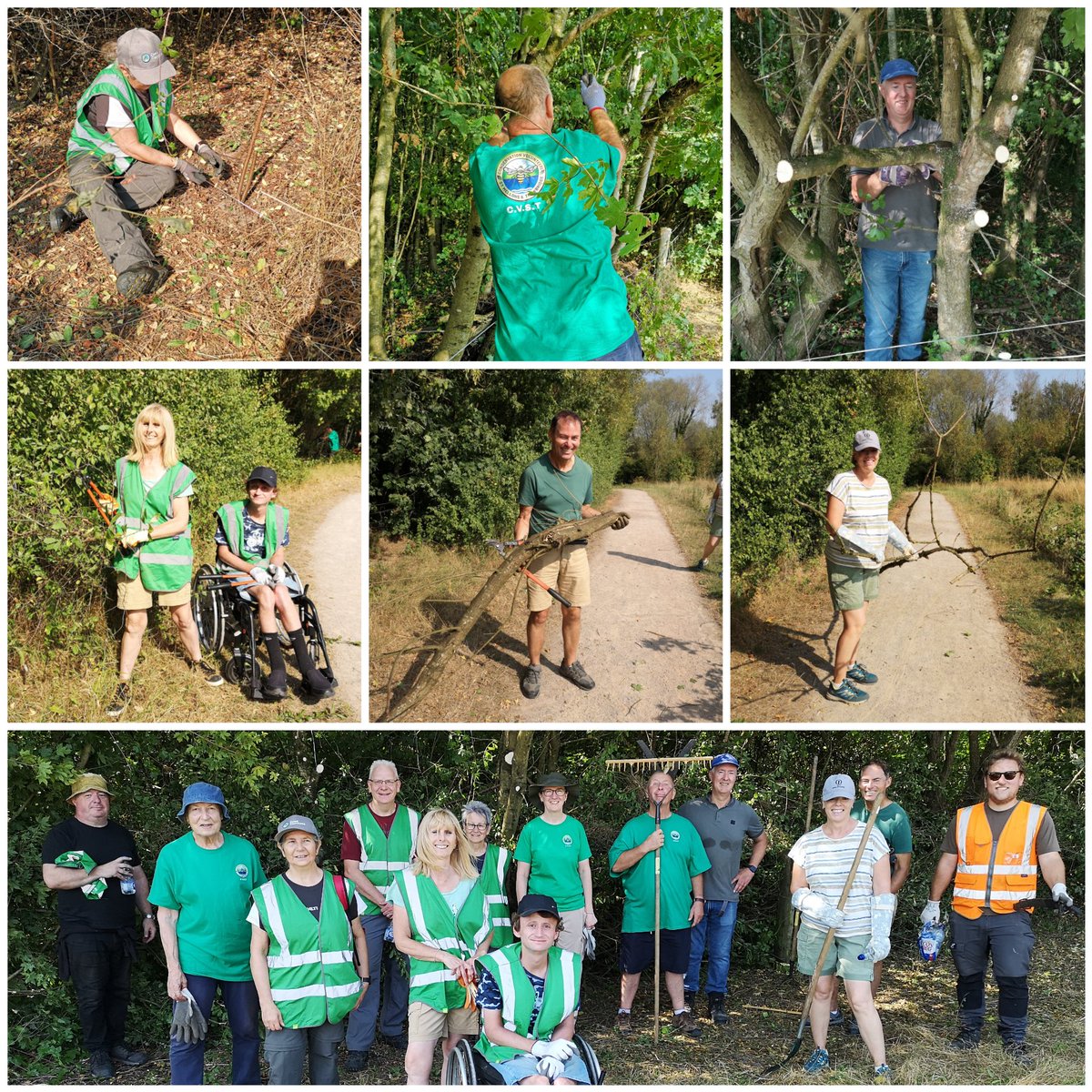 Thank you to our volunteers for joining us at our August workday session. We were at Hendre Lake cutting back vegetation, overhanging trees from along a pathway creating a dead hedge and removing an old fence. More info&amp;photos can be found on our website. 
Hendre Lakes St Mellons